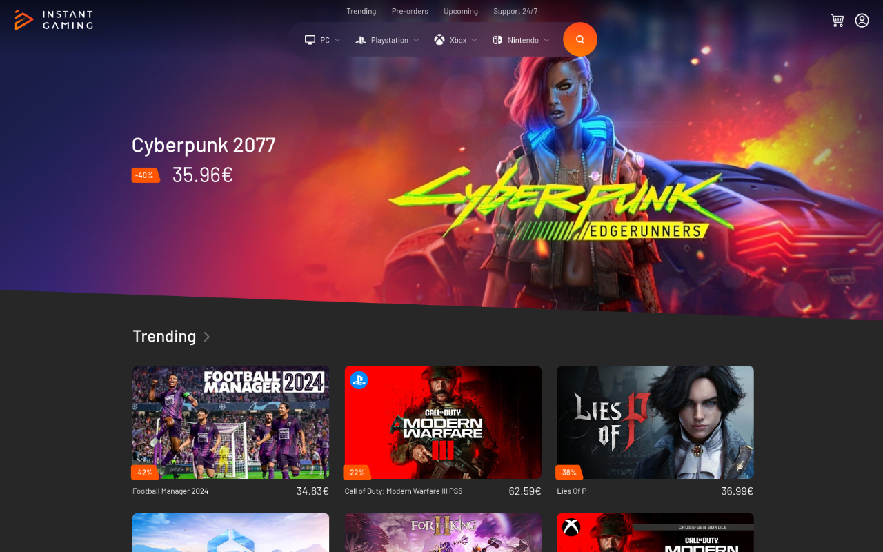instant gaming featured image